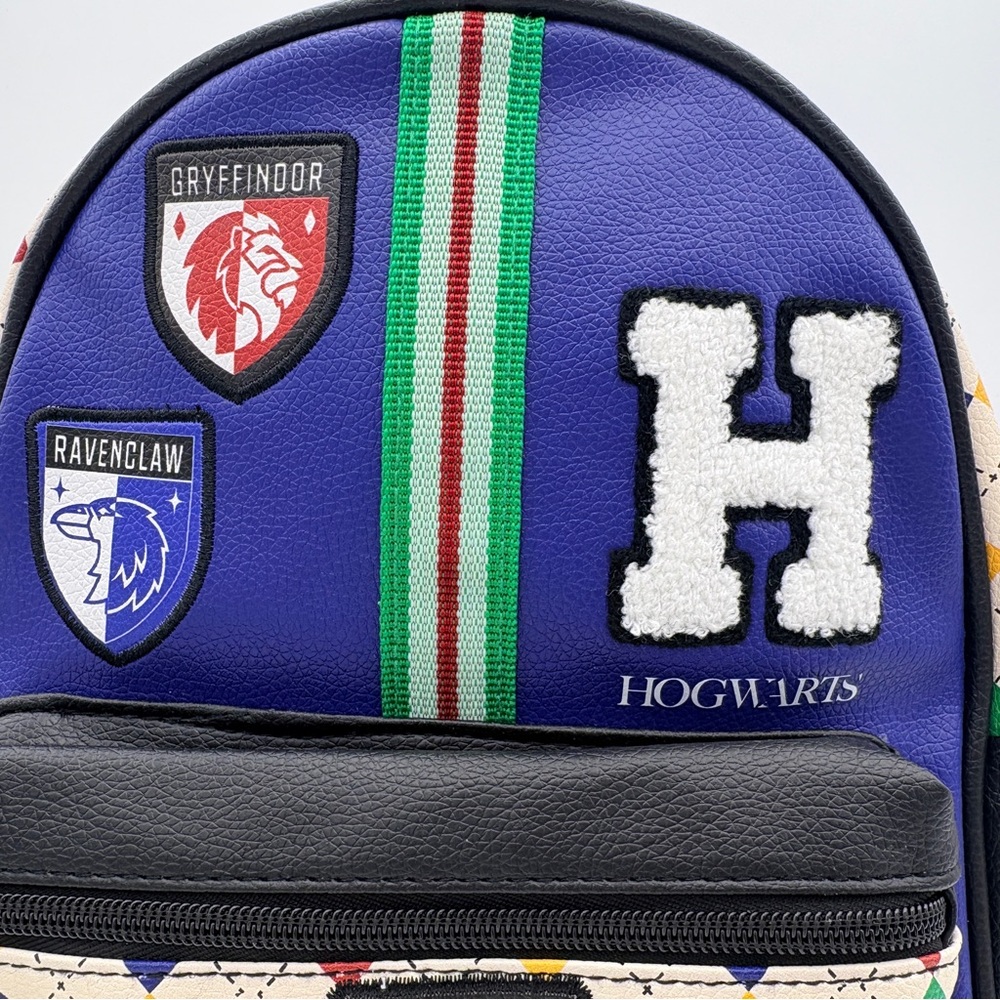 Harry Potter Hogwarts Patch Mini Backpack - Argyl… - image 6